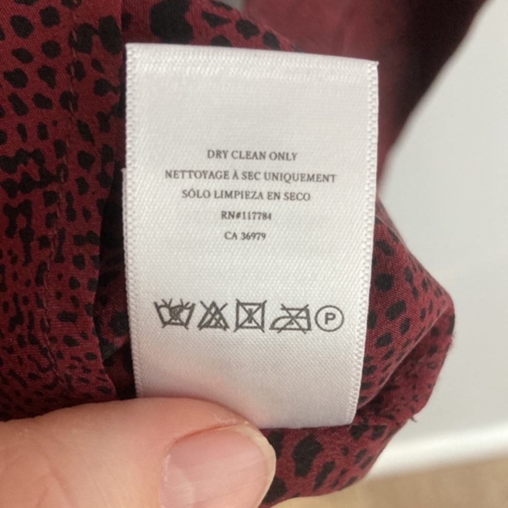 Rails Katie Silk Red Python Blouse - image 7